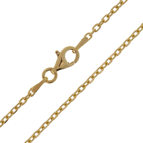 Silber-Ankerkette - 90 cm - 5,35 g - vergoldet