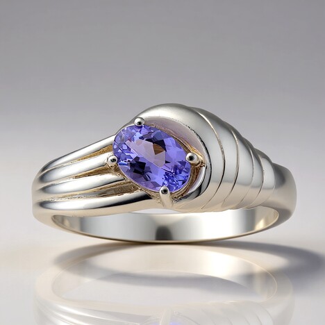 Anello in argento con Tanzanite (Pallanova)