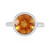 Oranger Quarz-Silberring (MONOSONO COLLECTION)