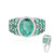 Zambian Emerald Platinum Ring (KM by Juwelo)