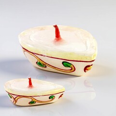 Candela Diwali con Quarzo Bianco