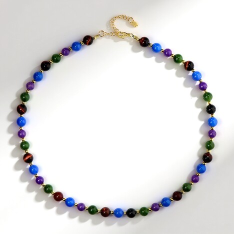 Collana in argento con Giada Canadese (Riya)