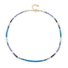 Edelstein-Silberhalskette (Riya)