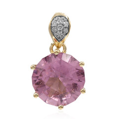 Ciondolo in oro con Tormalina Rosa Californiana (Amanda Adkins)