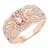 Anello in oro con Morganite AAA (SUHANA)