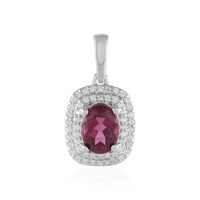 Malawi Garnet Silver Pendant