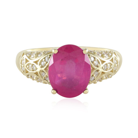 Pinkfarbener Saphir-Goldring (de Melo)