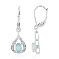 Boucles d'oreilles en argent et Grandidierite