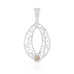 Zawieszka na srebro i Diament I2 szampański  (Ornaments by de Melo)