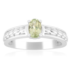 Bague en argent et Diaspore à couleur changeante