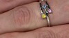 Zilveren ring met een Gele Ceylon saffier