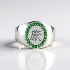 Anello in argento con Tsavorite - Salute