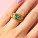 Sambia-Smaragd-Goldring (de Melo)