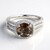 Bague en argent et Quartz fumé