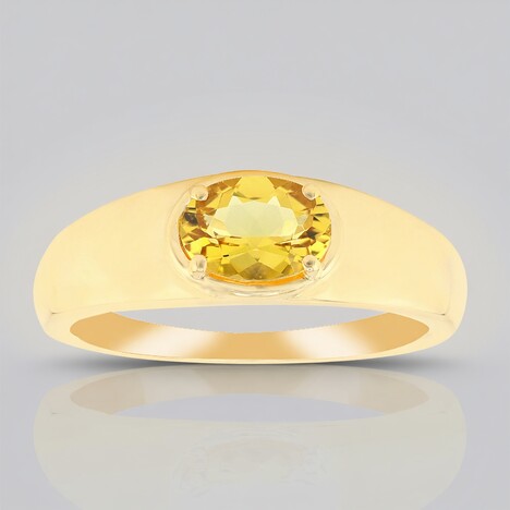 Anello in oro con Berillo Dorato Australiano