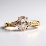 Bague en or et Morganite AAA