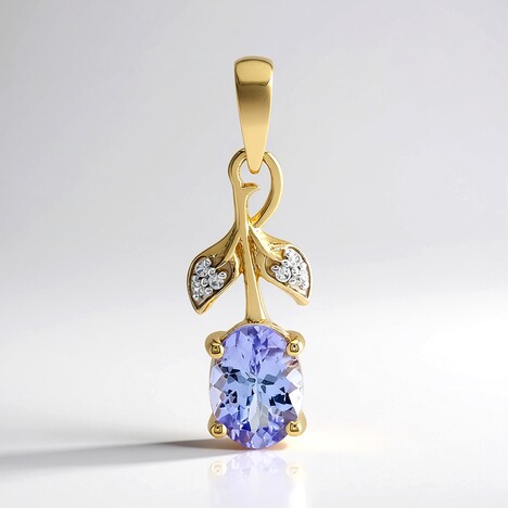 Ciondolo in oro con Tanzanite Rosa (non riscaldata)