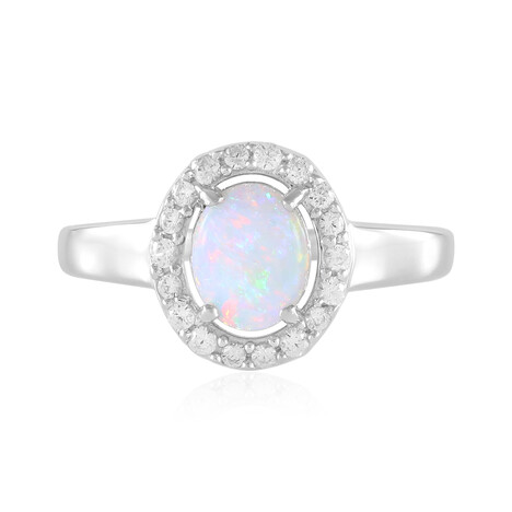 Australischer Opal-Silberring