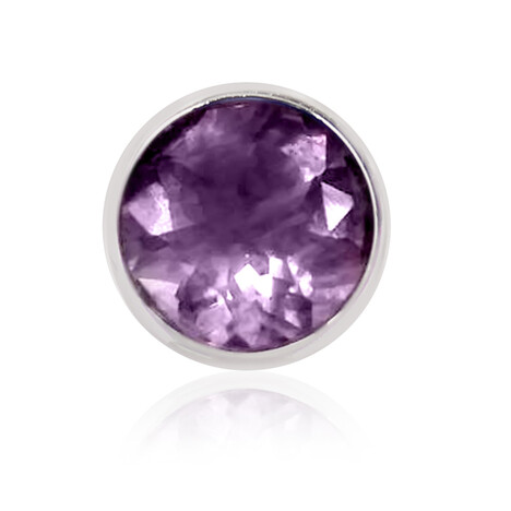 Purpurfarbener Fluorit-Silberanhänger (MONOSONO COLLECTION)