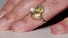 Zilveren ring met een Witte zoetwater kweekparel