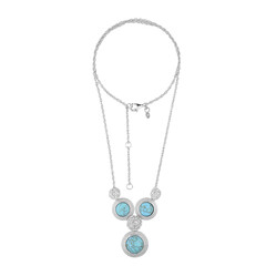 Türkis-Silbercollier (dagen)