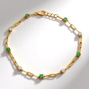 Bracelet en argent et Tsavorite de Lemshuku
