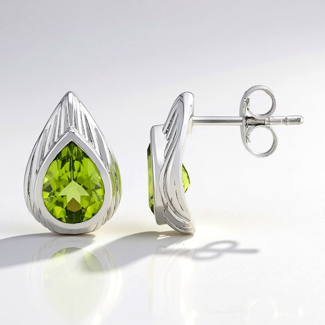 Orecchini in argento con Peridoto Jilin (de Melo)