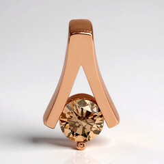 Ciondolo in oro con Diamante Rose de France VS1 di Argyle (Annette)
