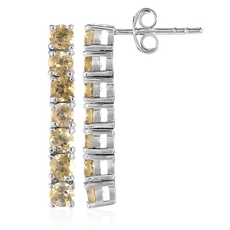 Orecchini in argento con Citrino