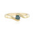 Bague en argent et Diamant bleu I3