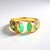 Anello in argento con Crisoprasio (KM by Juwelo)