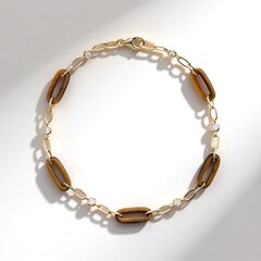 Bracciale in oro con Occhio di Tigre