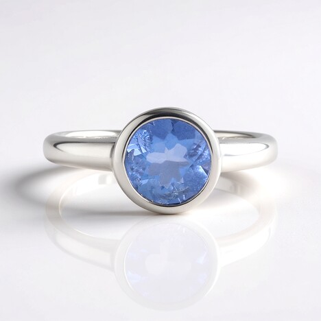 Anello in argento con Fluorite Cangiante