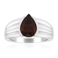 Mosambik-Granat-Silberring (de Melo Essence)