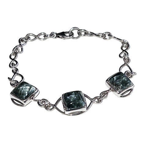 Bracciale in argento con Serafinite