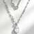 Collana in argento con Topazio Bianco
