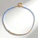 Collana in argento con Acquamarina Brasiliana