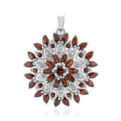 Pendentif en argent et Grenat du Mozambique