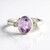 Anello in argento con Ametista Rose de France