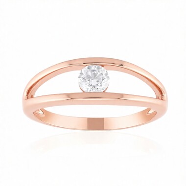 9K SI1 (G) Diamond Gold Ring (Annette)