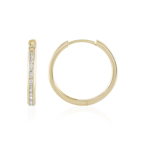 Zirkon-Silberohrringe