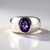 Anello in argento con Ametista Siberiana (de Melo Essence)