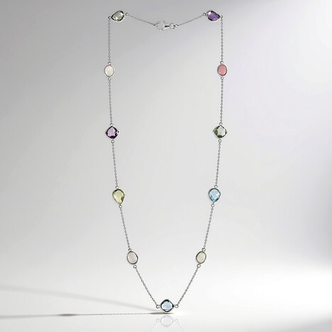 Collier en argent et Quartz citron