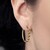 9K SI1 Champagne Diamond Gold Earrings