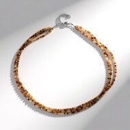 Collar en plata con Zircón champán