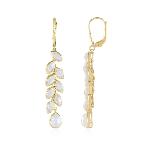 Orecchini in argento con Pietra di Luna Blu (KM by Juwelo)