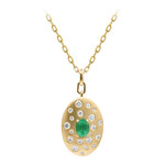 Collar en oro con Esmeralda de Colombia (CIRARI)