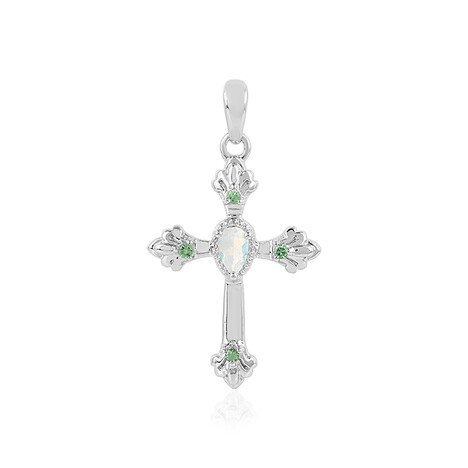 Zilveren hanger met een Welo-opaal