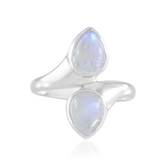 Blauer Mondstein-Silberring