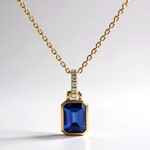 Collana in oro con Tanzanite AAA (CIRARI)